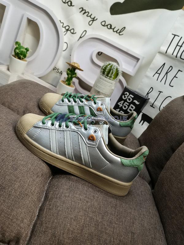 Yanwai x Adidas Superstar "Adilicious City Series" - Matte Silver/Green Oxide/Tech Copper - HP2361 Classic Originals Shoes