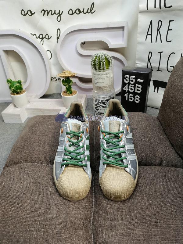 Yanwai x Adidas Superstar "Adilicious City Series" - Matte Silver/Green Oxide/Tech Copper - HP2361 Classic Originals Shoes