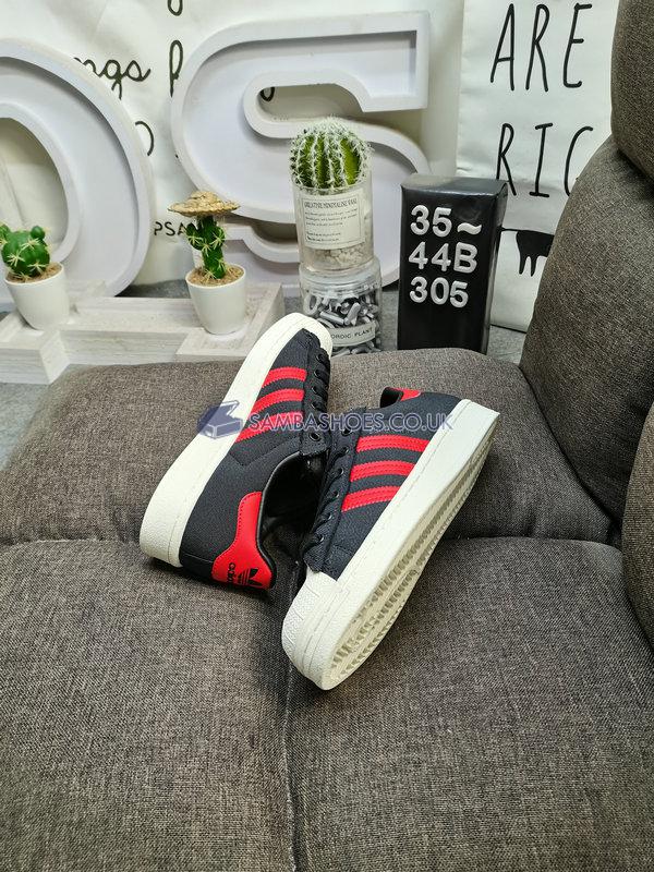 Adidas Superstar "Black Red White" - Black/Red/White - HR0462 Classic Originals Shoes