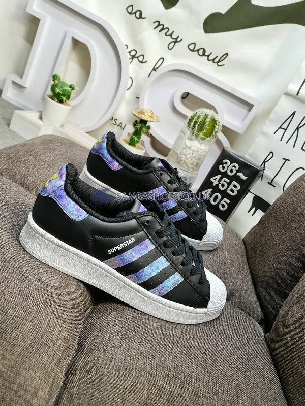 Adidas Superstar "Black White Purple" - Black/White/Purple - GZ5216 Classic Originals Shoes