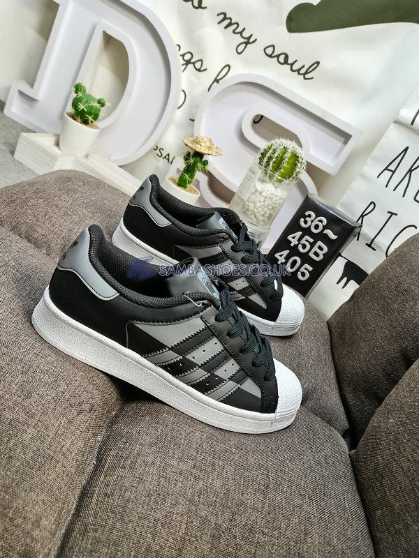 Adidas Superstar "Black Grey" - Core Black/Core Black/Grey Six - FY8791 Classic Originals Shoes