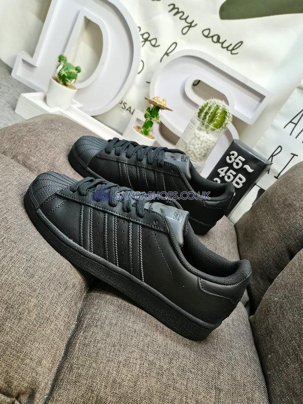 Adidas Superstar Foundation "Core Black" - Core Black/Core Black/Core Black - AF5666 Classic Originals Shoes