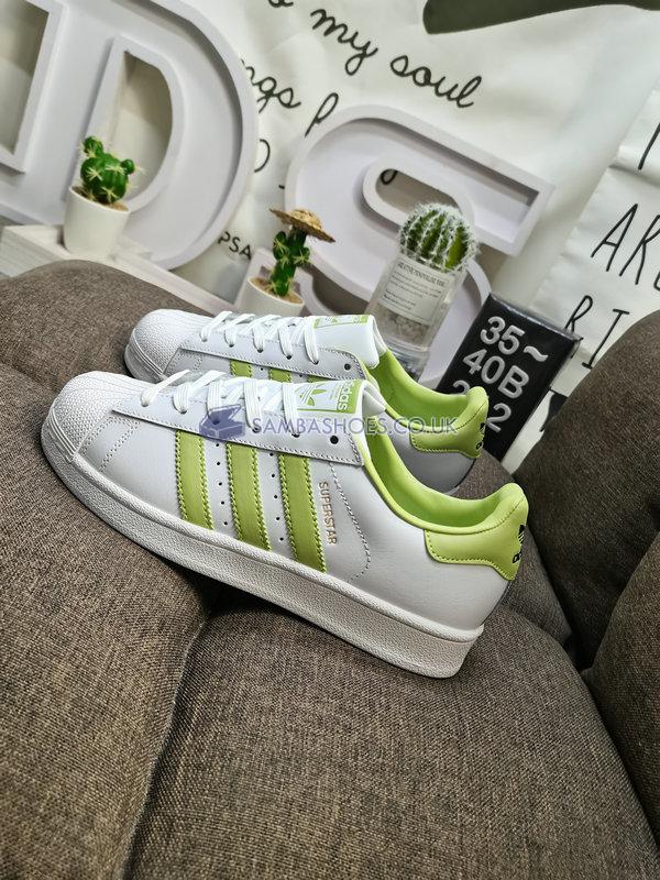 Adidas Superstar "White Magic Lime" - Cloud White/Magic Lime/Cloud White - GY5986 Classic Originals Shoes