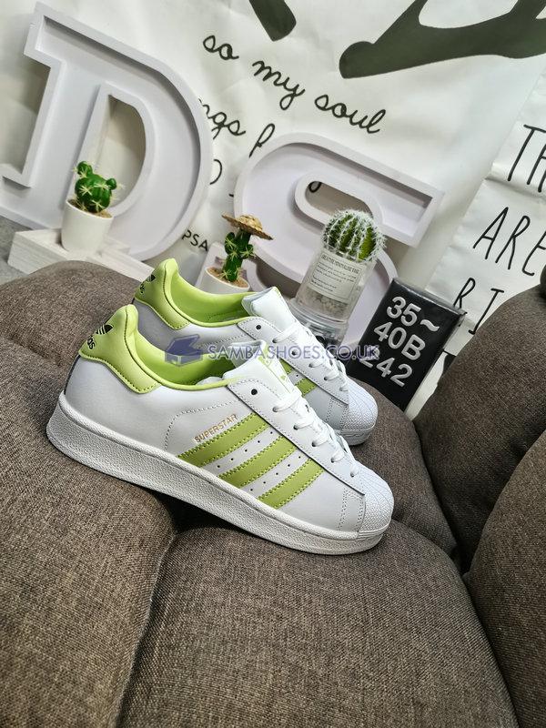 Adidas Superstar "White Magic Lime" - Cloud White/Magic Lime/Cloud White - GY5986 Classic Originals Shoes