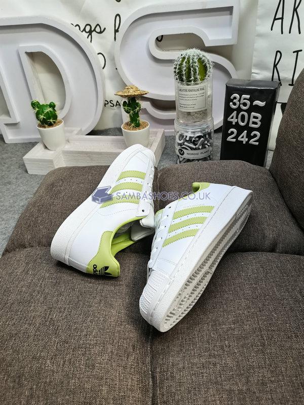 Adidas Superstar "White Magic Lime" - Cloud White/Magic Lime/Cloud White - GY5986 Classic Originals Shoes