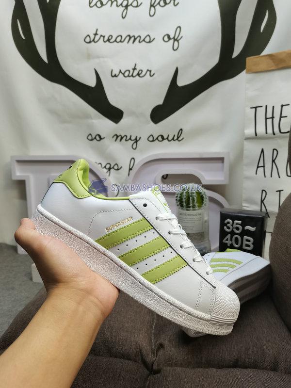 Adidas Superstar "White Magic Lime" - Cloud White/Magic Lime/Cloud White - GY5986 Classic Originals Shoes