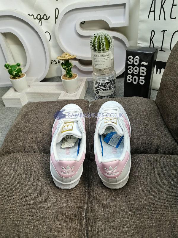 Adidas Superstar "Light Pink Gold Metallic" - Cloud White/Light Pink/Gold Metallic - S81019 Classic Originals Shoes