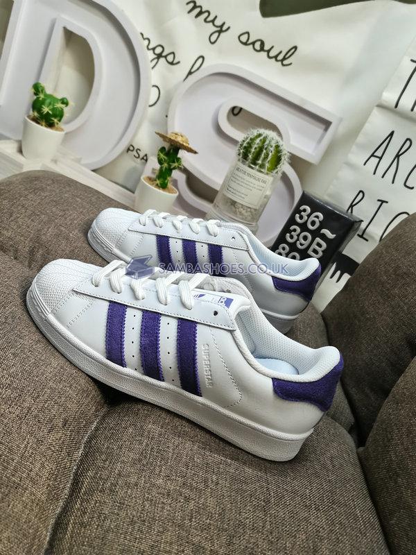 Adidas Superstar "Legend Purple" - Footwear White/Legend Purple - EF9241 Classic Originals Shoes