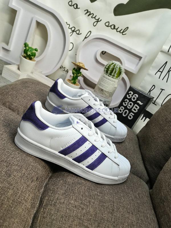 Adidas Superstar "Legend Purple" - Footwear White/Legend Purple - EF9241 Classic Originals Shoes