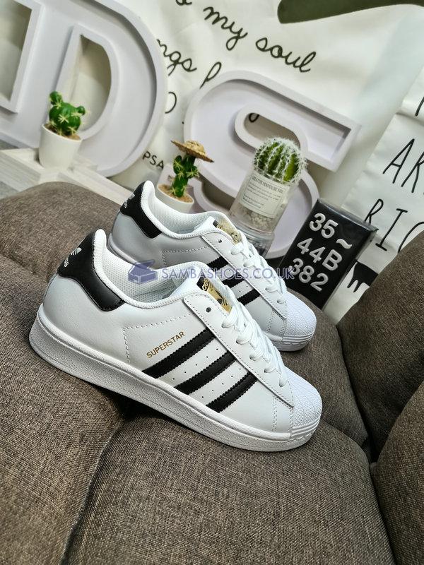 Adidas Superstar J "White Core Black" - White/Black/White - C77154 Classic Originals Shoes