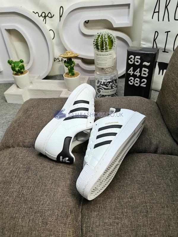 Adidas Superstar J "White Core Black" - White/Black/White - C77154 Classic Originals Shoes