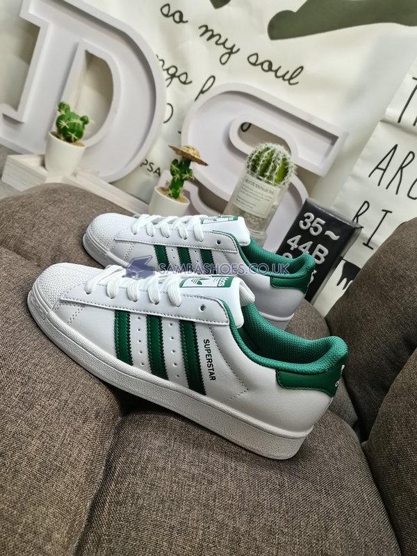 Adidas Superstar "White Collegiate Green" - Cloud White/Collegiate Green/Cloud White - GZ3742 Classic Originals Shoes