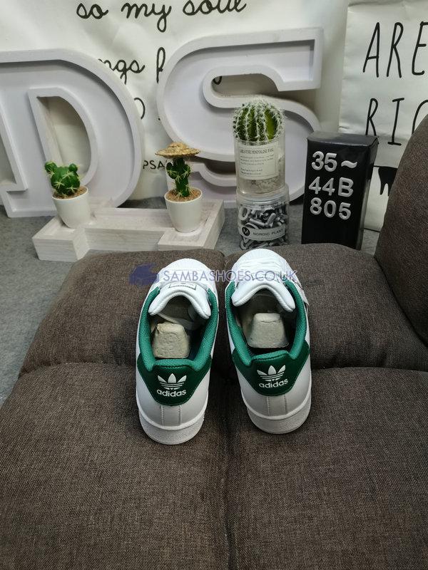 Adidas Superstar "White Collegiate Green" - Cloud White/Collegiate Green/Cloud White - GZ3742 Classic Originals Shoes