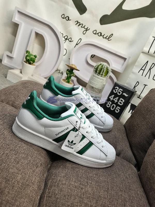 Adidas Superstar "White Collegiate Green" - Cloud White/Collegiate Green/Cloud White - GZ3742 Classic Originals Shoes