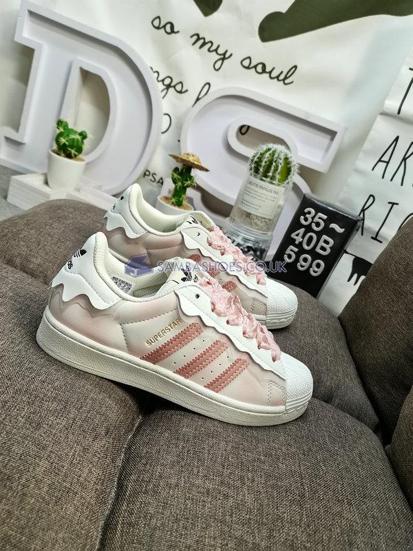 Adidas Superstar "Steamed Milk Lace" - Pink/White/Black - GW4441-1 Classic Originals Shoes