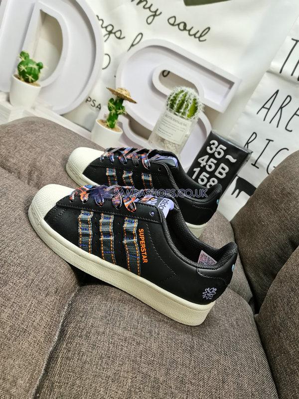 Adidas Superstar "Core Black Ash Unity Orange" - Core Black/Ash Unity Orange - HQ6451 Classic Originals Shoes