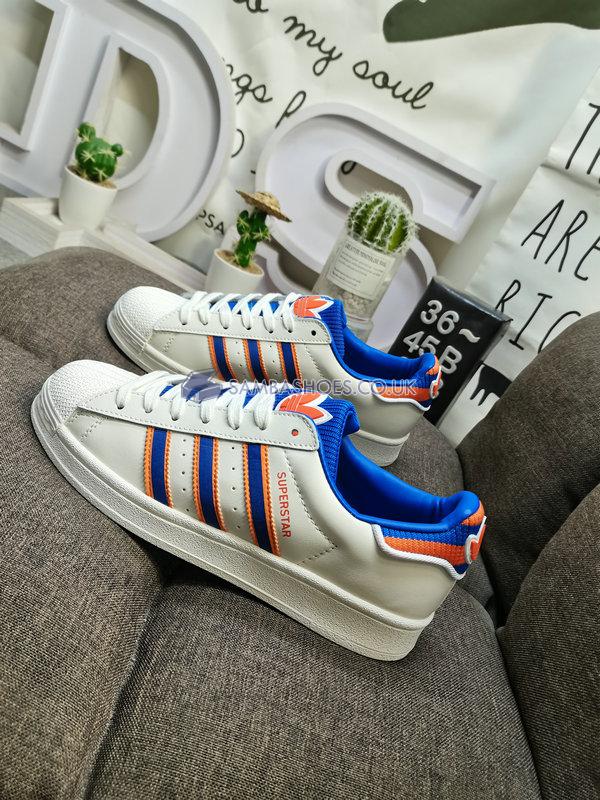 Adidas Superstar "White Royal Blue" - White/Royal Blue/Orange - IG3002 Classic Originals Shoes