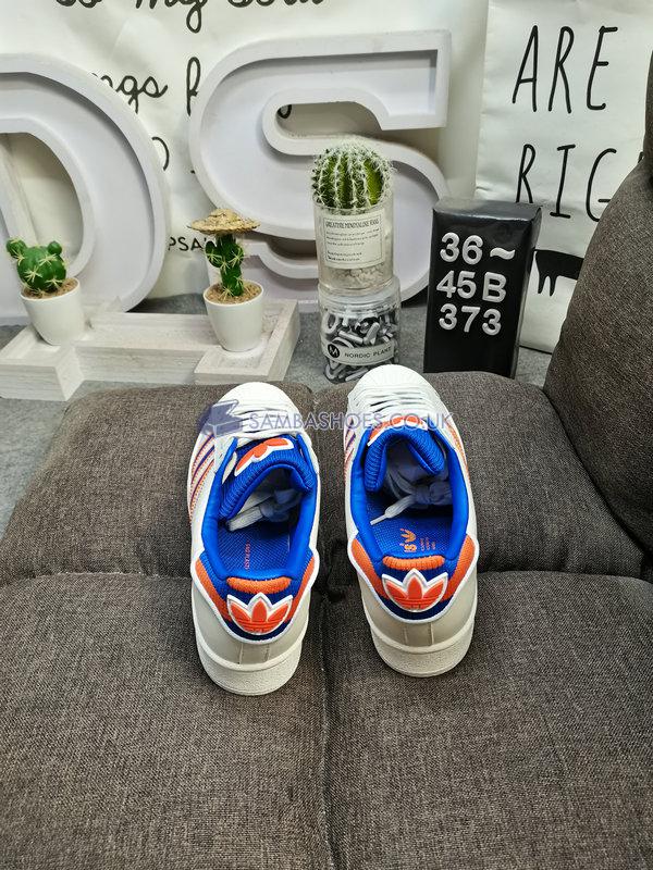 Adidas Superstar "White Royal Blue" - White/Royal Blue/Orange - IG3002 Classic Originals Shoes