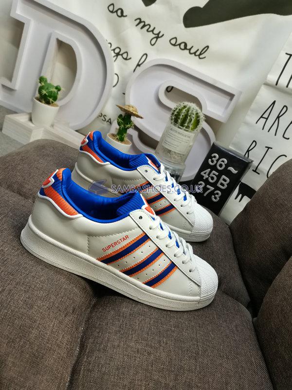 Adidas Superstar "White Royal Blue" - White/Royal Blue/Orange - IG3002 Classic Originals Shoes