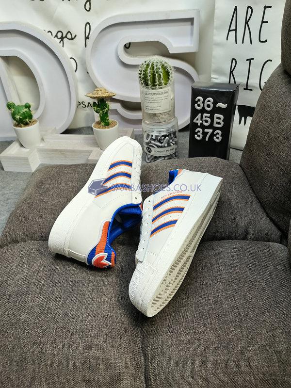 Adidas Superstar "White Royal Blue" - White/Royal Blue/Orange - IG3002 Classic Originals Shoes