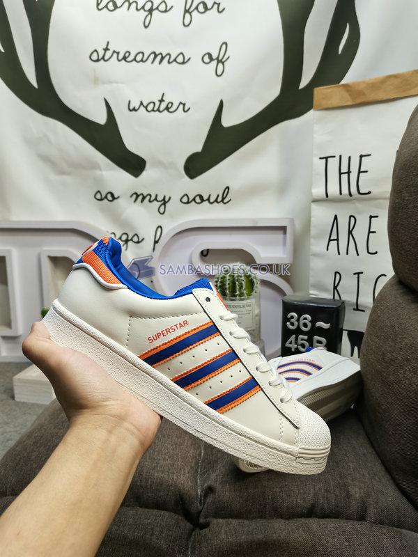 Adidas Superstar "White Royal Blue" - White/Royal Blue/Orange - IG3002 Classic Originals Shoes