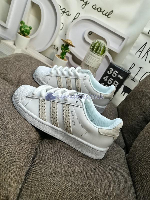 Adidas Superstar "Crystal White" - Footwear White/Crystal White/Core Black - GX3640 Classic Originals Shoes