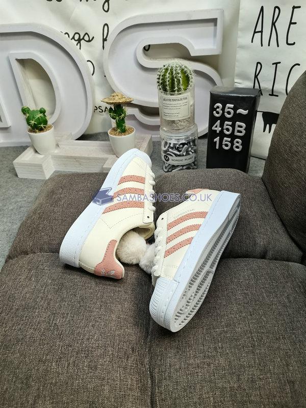 Adidas Superstar "Wonder White Ambient Blush" - Wonder White/Ambient Blush/Crystal White - GX3641 Classic Originals Shoes