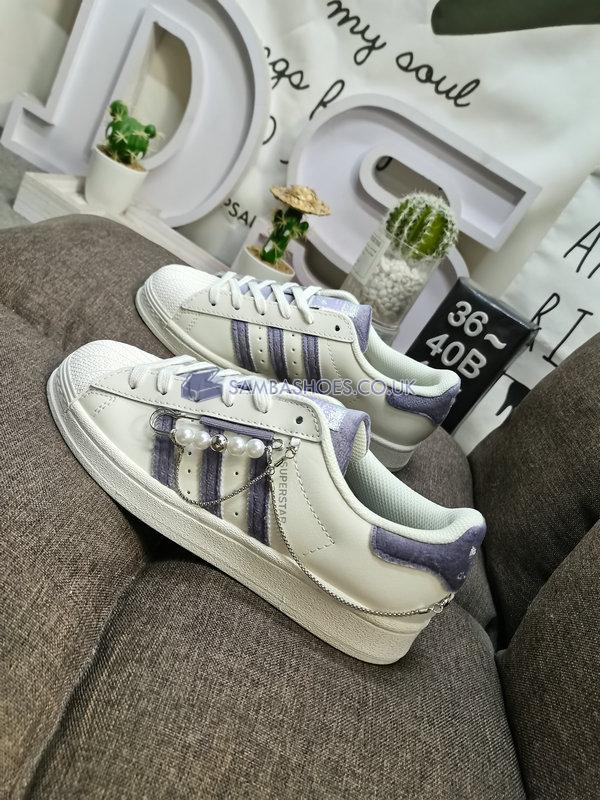 Adidas Superstar "White Purple" - White/Purple - GZ3389 Classic Originals Shoes