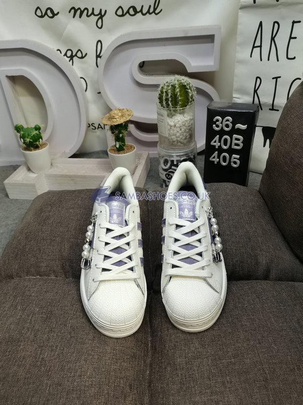 Adidas Superstar "White Purple" - White/Purple - GZ3389 Classic Originals Shoes