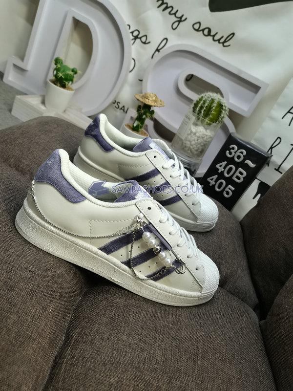 Adidas Superstar "White Purple" - White/Purple - GZ3389 Classic Originals Shoes