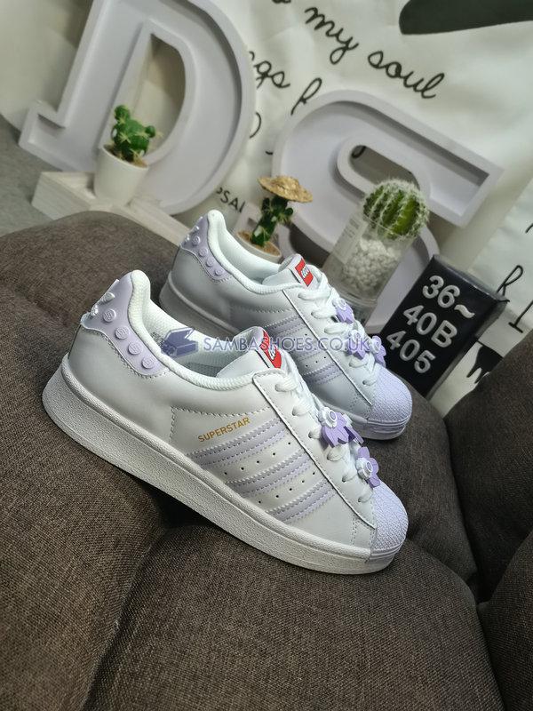 LEGO x Adidas Superstar "White Purple" - White/Purple - GX7206-1 Classic Originals Shoes