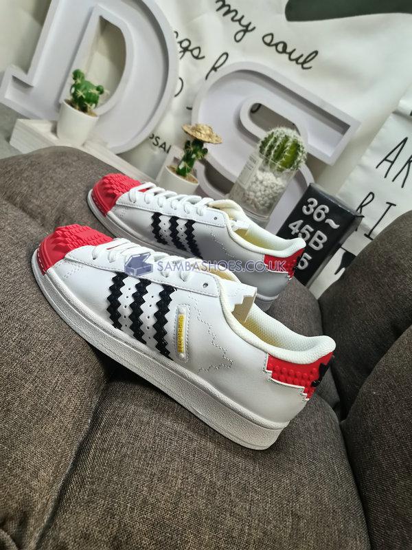 LEGO x Adidas Superstar "White Red" - White/Red/Black - GW5270-3 Classic Originals Shoes