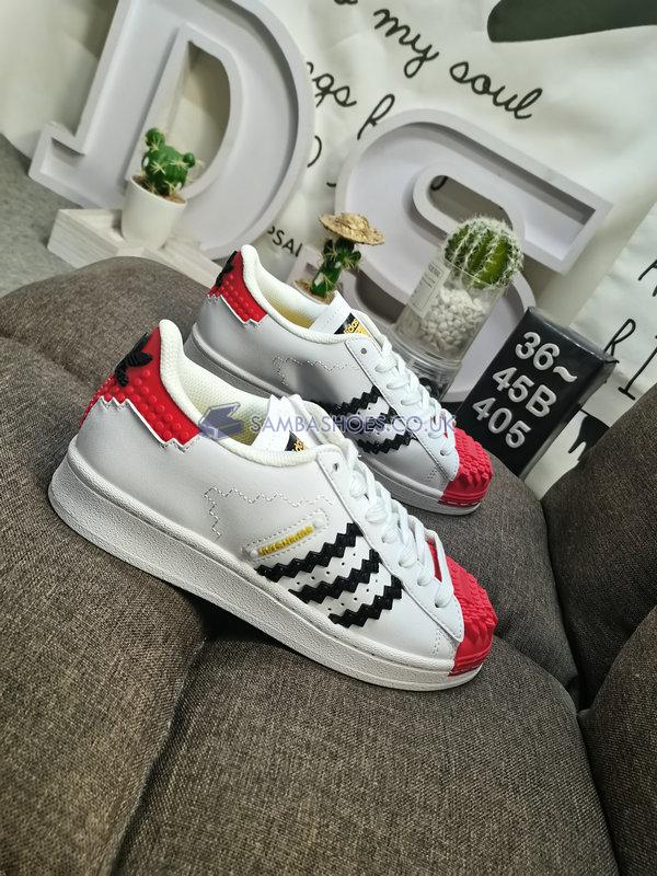 LEGO x Adidas Superstar "White Red" - White/Red/Black - GW5270-3 Classic Originals Shoes