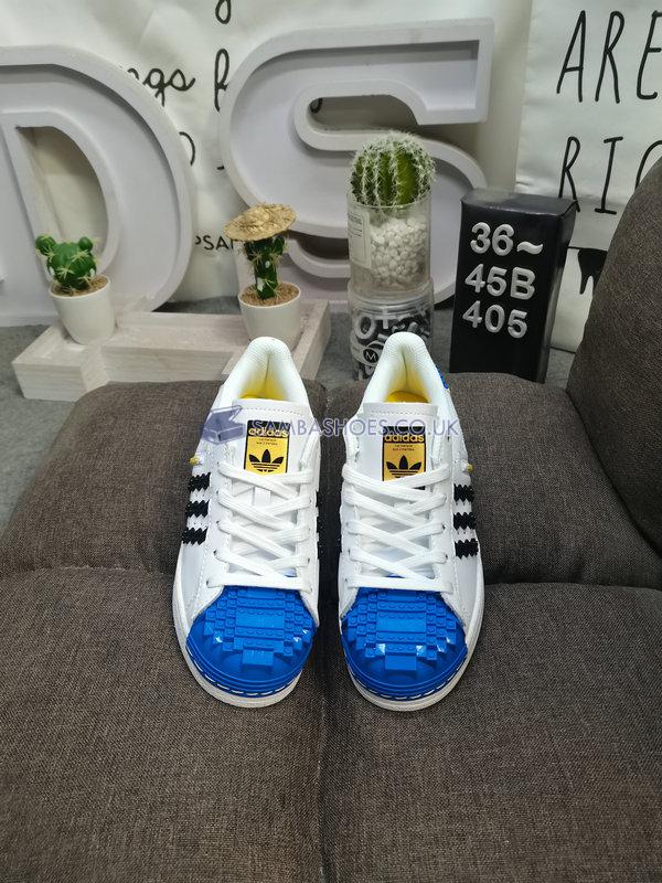 LEGO x Adidas Superstar "White Royal Blue Black" - White/Royal Blue/Black - GW5270-4 Classic Originals Shoes