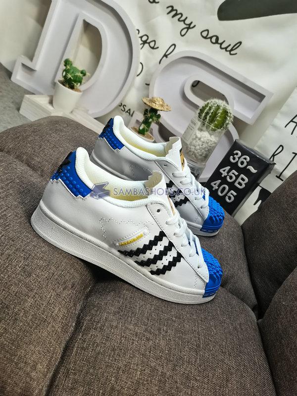 LEGO x Adidas Superstar "White Royal Blue Black" - White/Royal Blue/Black - GW5270-4 Classic Originals Shoes