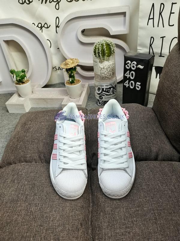 Adidas Superstar "Knotted Rope - White Clear Pink" - Cloud White/Clear Pink/Cloud White - GZ3446 Classic Originals Shoes