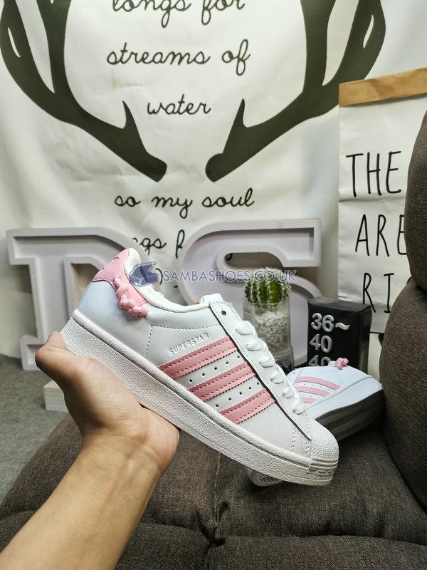 Adidas Superstar "Knotted Rope - White Clear Pink" - Cloud White/Clear Pink/Cloud White - GZ3446 Classic Originals Shoes