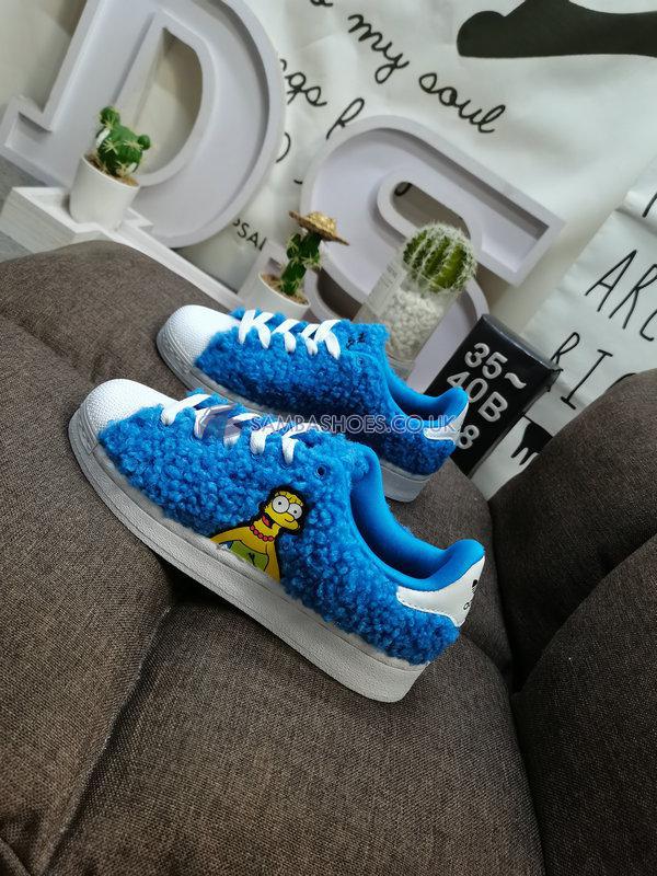 The Simpsons x Adidas Superstar "Marge Simpson" - Cloud White/Core Black/Cloud White - GZ1774 Classic Originals Shoes