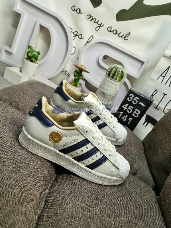 Adidas Superstar "Valentines Day 2023 - Navy" - Off White/Shadow Navy/Core White - IE6977 Classic Originals Shoes