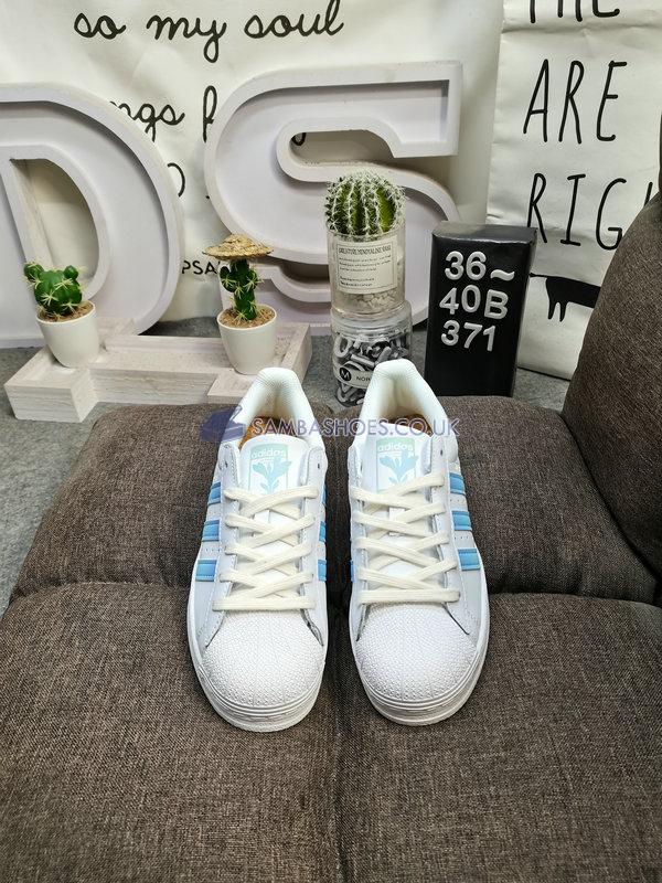 Adidas Superstar "Environmental Awareness" - Cloud White/Easy Blue/Easy Green - GY0014 Classic Originals Shoes