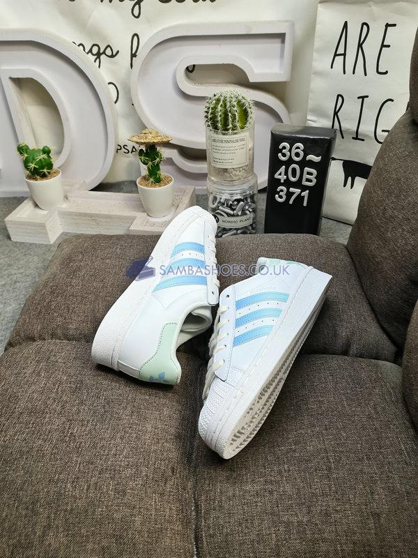 Adidas Superstar "Environmental Awareness" - Cloud White/Easy Blue/Easy Green - GY0014 Classic Originals Shoes