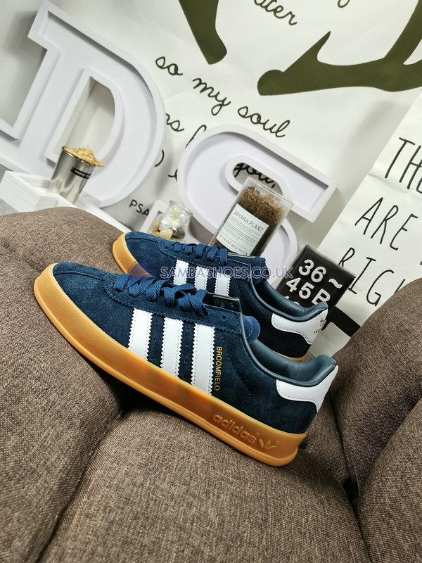 Adidas Broomfield "Navy White" - Navy/White/Gold - FX5678-2 Classic Originals Shoes