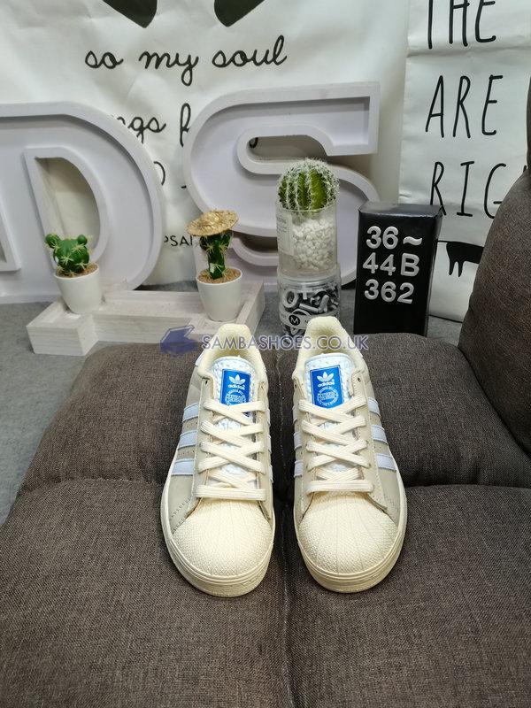 Adidas Superstar "Cream White" - Cream White/White-Blue Bird - H05658 Classic Originals Shoes