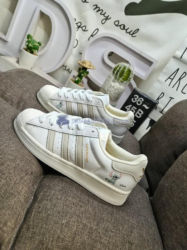 Disney x Adidas Superstar "Stitch" - Footwear White/Chalk White/Off White - HQ6356 Classic Originals Shoes