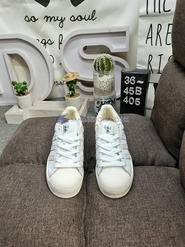 Disney x Adidas Superstar "Stitch" - Footwear White/Chalk White/Off White - HQ6356 Classic Originals Shoes