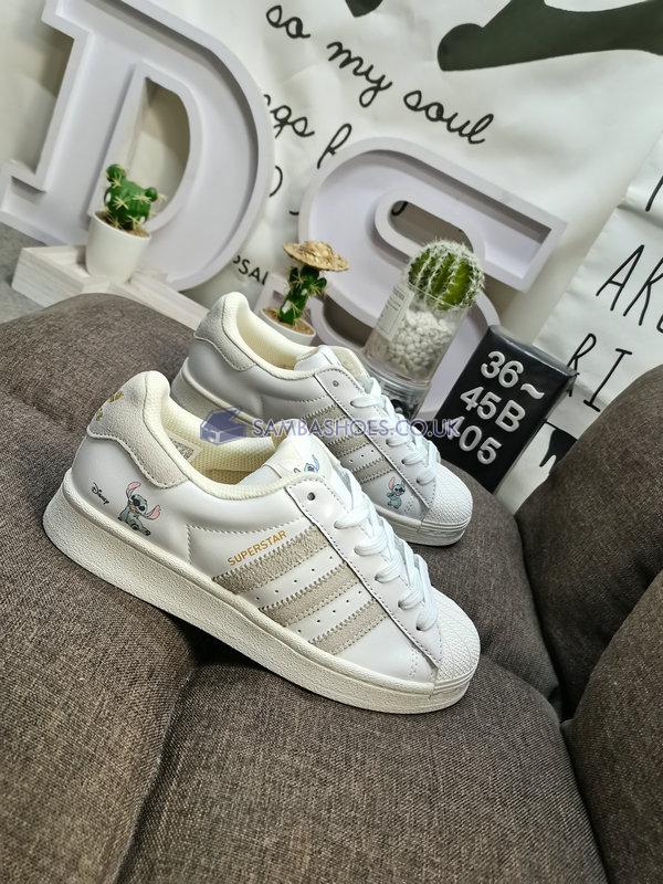 Disney x Adidas Superstar "Stitch" - Footwear White/Chalk White/Off White - HQ6356 Classic Originals Shoes