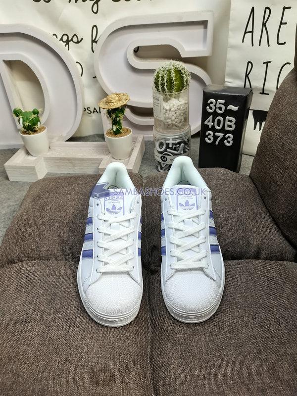 Adidas Superstar "Save The Bees" - Cloud White/Magic Lilac/Energy Ink - HP6215 Classic Originals Shoes