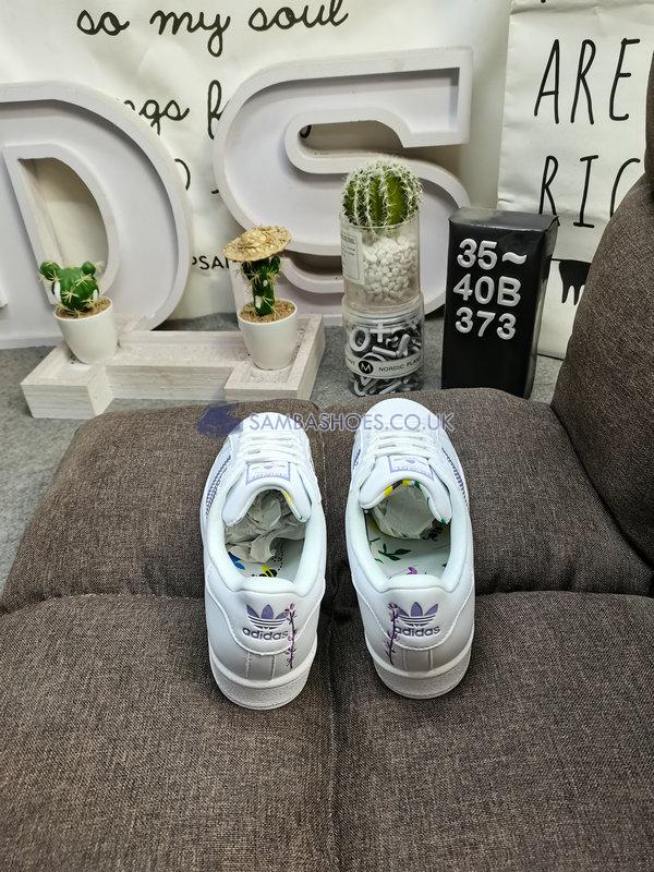 Adidas Superstar "Save The Bees" - Cloud White/Magic Lilac/Energy Ink - HP6215 Classic Originals Shoes