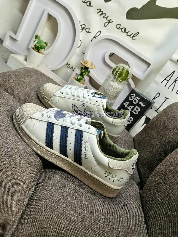 Yu Nagaba x Adidas Superstar "Always Together" - Off White/Shadow Navy/Silver Pebble - IG3852 Classic Originals Shoes