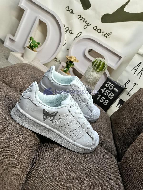 Adidas Superstar "White Matte Silver" - Cloud White/Cloud White/Matte Silver - GX2168 Classic Originals Shoes